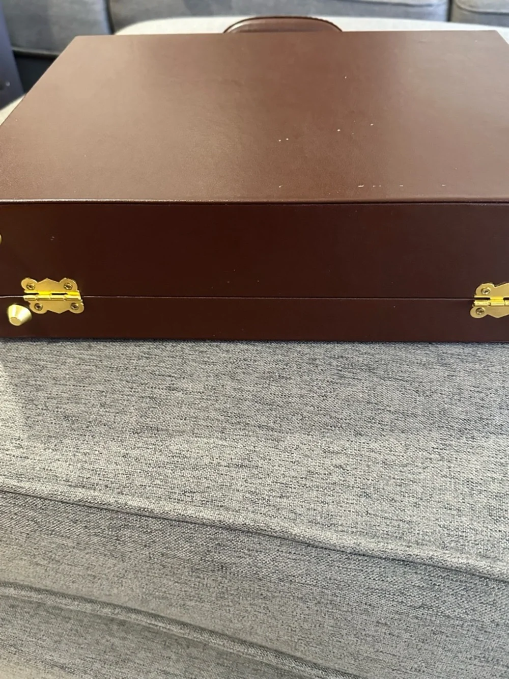 Travis Scott Utopia Brown Leather Briefcase